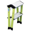 KRAUSE Klapptritt MONTO Rolly grün 2x 2 Stufen, H:...