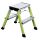 KRAUSE Klapptritt MONTO Rolly grün 2x 2 Stufen, H: 55,0 cm