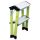 KRAUSE Klapptritt MONTO Rolly grün 2x 2 Stufen, H: 55,0 cm