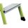 KRAUSE Klapptritt MONTO Rolly grün 2x 2 Stufen, H: 55,0 cm