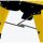 KRAUSE Klapptritt MONTO Treppy Plusline gelb 1 Stufe, H: 20,0 cm