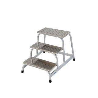 KRAUSE Montagetritt STABILO  silber 3 Stufen, H: 61,0 cm