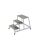 KRAUSE Montagetritt STABILO  silber 3 Stufen, H: 61,0 cm