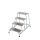 KRAUSE Montagetritt STABILO  silber 4 Stufen, H: 81,0 cm