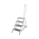 KRAUSE Montagetritt STABILO  silber 4 Stufen, H: 128,0 cm
