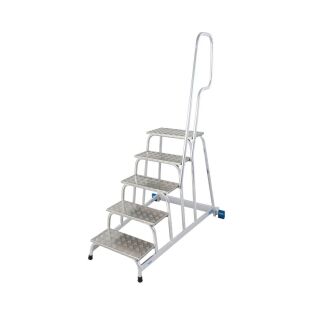 KRAUSE Montagetritt STABILO  silber 5 Stufen, H: 140,0 cm