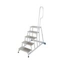 KRAUSE Montagetritt STABILO  silber 5 Stufen, H: 140,0 cm