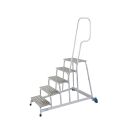 KRAUSE Montagetritt STABILO  silber 5 Stufen, H: 140,0 cm