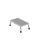 KRAUSE Montagetritt STABILO  silber 1 Stufe, H: 59,0 cm
