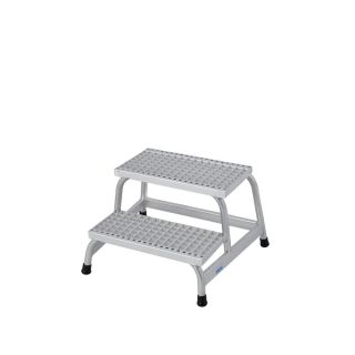 KRAUSE Montagetritt STABILO  silber 2 Stufen, H: 63,0 cm