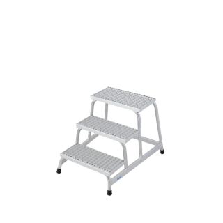 KRAUSE Montagetritt STABILO  silber 3 Stufen, H: 88,0 cm