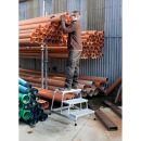 KRAUSE Montagetritt STABILO  silber 3 Stufen, H: 88,0 cm