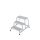 KRAUSE Montagetritt STABILO  silber 3 Stufen, H: 88,0 cm