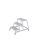 KRAUSE Montagetritt STABILO  silber 3 Stufen, H: 88,0 cm