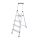 KRAUSE Stehleiter einseitig MONTO Solidy silber 4 Stufen, H: 160,0 cm