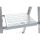 KRAUSE Stehleiter einseitig MONTO Solidy silber 4 Stufen, H: 160,0 cm