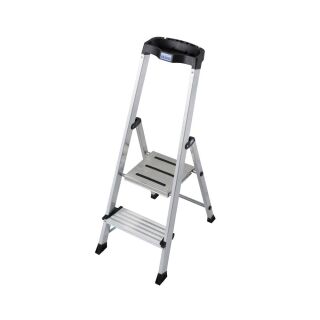 KRAUSE Klapptritt MONTO Sepuro Plusline silber 2 Stufen, H: 115,0 cm