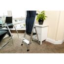 KRAUSE Klapptritt MONTO Sepuro Plusline silber 2 Stufen, H: 115,0 cm
