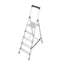 KRAUSE Stehleiter einseitig MONTO Solidy silber 5 Stufen,...