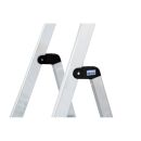 KRAUSE Stehleiter einseitig MONTO Solidy silber 5 Stufen, H: 180,0 cm