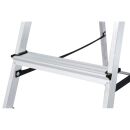KRAUSE Stehleiter einseitig MONTO Solidy silber 8 Stufen, H: 250,0 cm