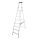 KRAUSE Stehleiter einseitig MONTO Solidy silber 8 Stufen, H: 250,0 cm