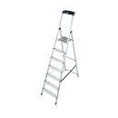 KRAUSE Stehleiter einseitig MONTO Safety silber 7 Stufen,...