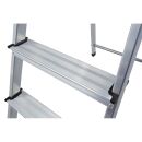 KRAUSE Stehleiter einseitig MONTO Safety silber 7 Stufen, H: 230,0 cm