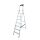 KRAUSE Stehleiter einseitig MONTO Safety silber 7 Stufen, H: 230,0 cm