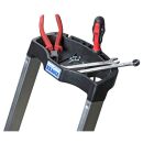 KRAUSE Stehleiter einseitig MONTO Solido silber 5 Stufen, H: 185,0 cm