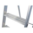 KRAUSE Stehleiter einseitig MONTO Solido silber 5 Stufen, H: 185,0 cm
