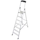 KRAUSE Stehleiter einseitig MONTO Solido silber 7 Stufen,...