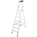 KRAUSE Stehleiter einseitig MONTO Solido silber 7 Stufen,...