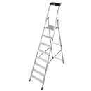 KRAUSE Stehleiter einseitig MONTO Solido silber 8 Stufen,...