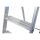 KRAUSE Stehleiter einseitig MONTO Solido silber 8 Stufen, H: 255,0 cm