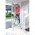 KRAUSE Stehleiter einseitig MONTO Secury mit Multi-Grip silber 4 Stufen, H: 160,0 cm