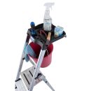 KRAUSE Stehleiter einseitig MONTO Secury mit Multi-Grip silber 5 Stufen, H: 185,0 cm
