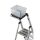 KRAUSE Stehleiter einseitig MONTO Secury mit Multi-Grip silber 5 Stufen, H: 185,0 cm