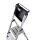 KRAUSE Stehleiter einseitig MONTO Secury mit Multi-Grip silber 5 Stufen, H: 185,0 cm