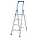 KRAUSE Stehleiter einseitig STABILO silber 4 Stufen, H:...