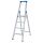 KRAUSE Stehleiter einseitig STABILO silber 4 Stufen, H: 175,0 cm