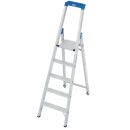 KRAUSE Stehleiter einseitig STABILO silber 5 Stufen, H:...