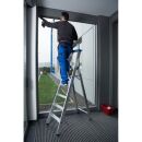 KRAUSE Stehleiter einseitig STABILO silber 5 Stufen, H: 200,0 cm