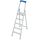 KRAUSE Stehleiter einseitig STABILO silber 5 Stufen, H: 200,0 cm