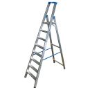KRAUSE Stehleiter einseitig STABILO silber 8 Stufen, H:...