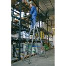 KRAUSE Stehleiter einseitig STABILO silber 8 Stufen, H: 275,0 cm