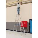 KRAUSE Stehleiter einseitig STABILO silber 12 Stufen, H:...