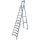 KRAUSE Stehleiter einseitig STABILO silber 12 Stufen, H: 375,0 cm