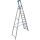 KRAUSE Stehleiter einseitig STABILO silber 12 Stufen, H: 375,0 cm
