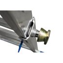 KRAUSE Podestleiter STABILO silber 10 Sprossen, H: 369,0 cm